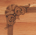 Hardwood floor accent